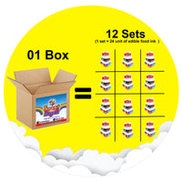 Airbrush Food Colors - Box of 12 sets