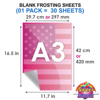 Premium Frosting Sheets (A3 SIZE)