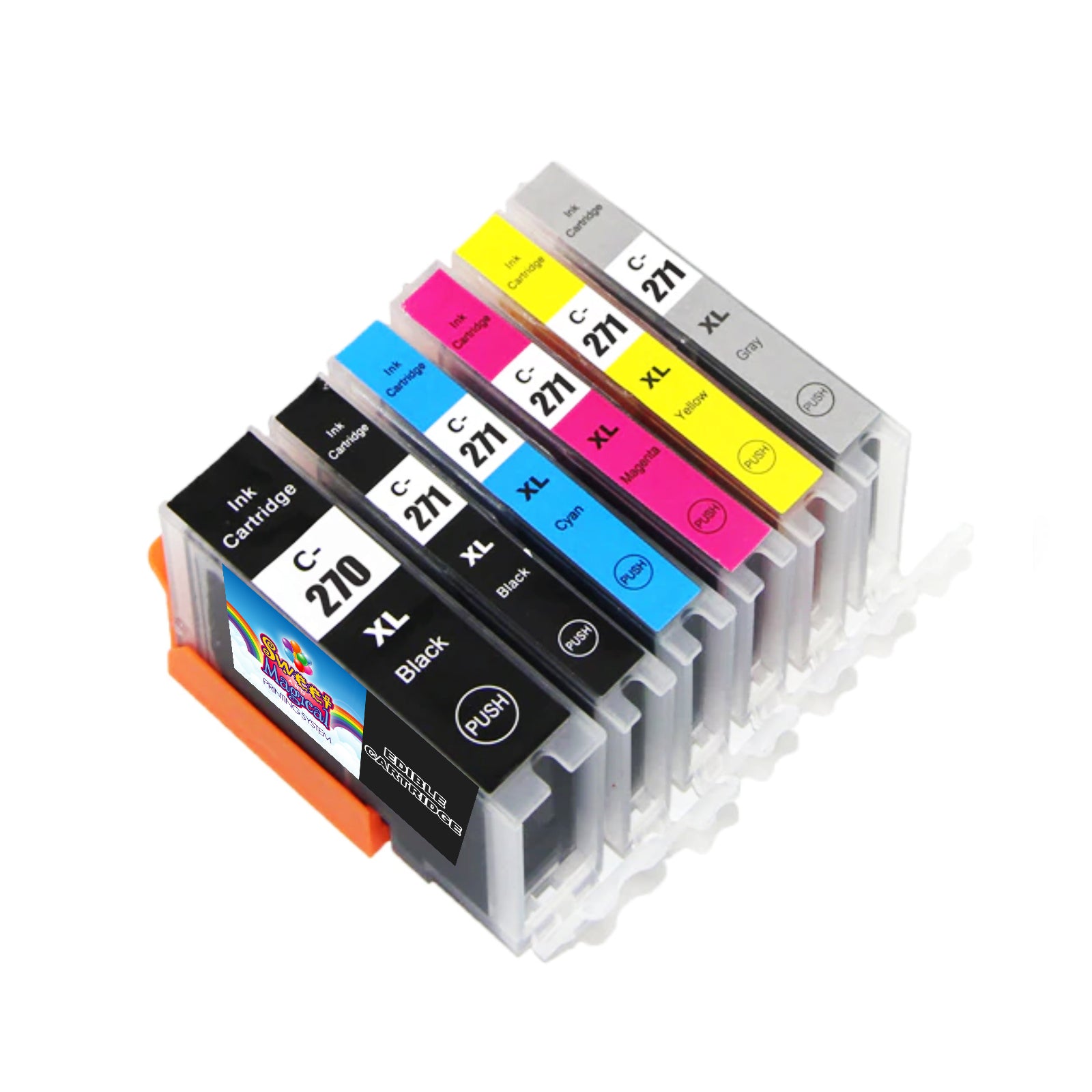 Edible Ink Cartridge for PGI-270 / CLI-271 (6-Pack) (Canon