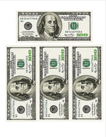 Edible 100 Dollar Bills Frosting Sheet