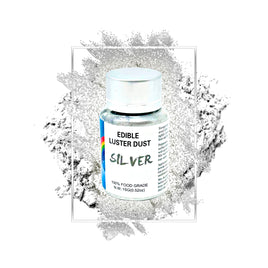 Silver Edible Luster Dust 15 grams