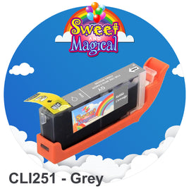 Grey Edible Ink Cartridge CLI-251 (Canon Compatible)