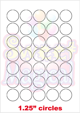 Cupcake Topper 1.25" - DIGITAL TEMPLATE (FREE WITH YOUR PURCHASE)