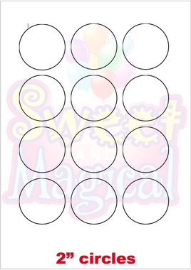 Cupcake Topper 2" - DIGITAL TEMPLATE (FREE WITH YOUR PURCHASE)