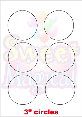 Cupcake Topper 3" - DIGITAL TEMPLATE (FREE WITH YOUR PURCHASE)